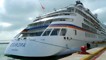 Puerto Progreso recibe al M/S Europa de la naviera Hapag Lloyd.