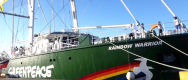 Llega a Puerto de Progreso el buque “Rainbow Warrior III”