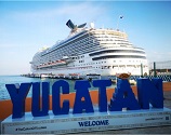Arriba a puerto Progreso Primer crucero “Carnival Breeze”